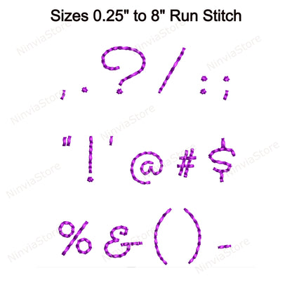 Camelia Bean Stitch Machine Embroidery Font, 15 tailles, 8 formats, Run Stitch Script BX Font, police PE, Monogram Alphabet Broderie Designs