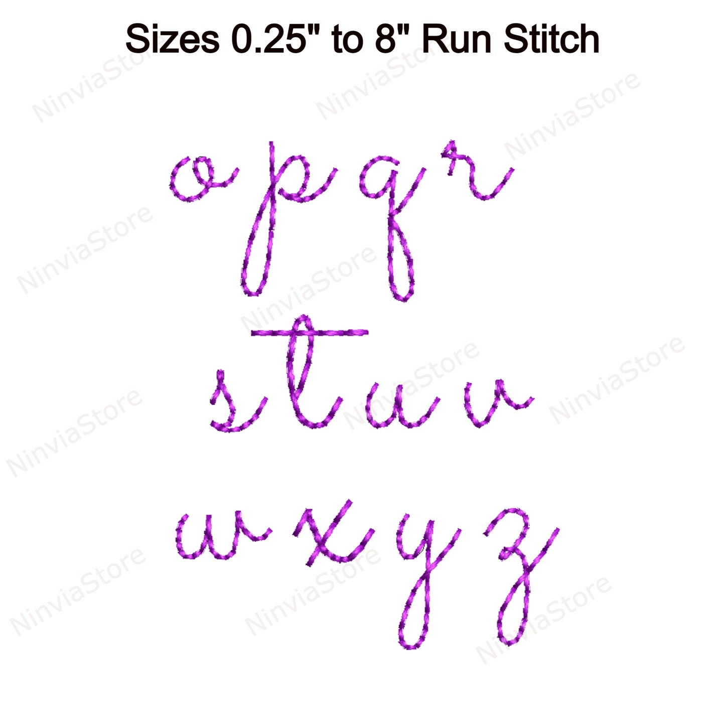 Camelia Bean Stitch Maschinenstickschrift, 15 Größen, 8 Formate, Run Stitch Script BX Schriftart, PE Schriftart, Monogramm Alphabet Stickmotive