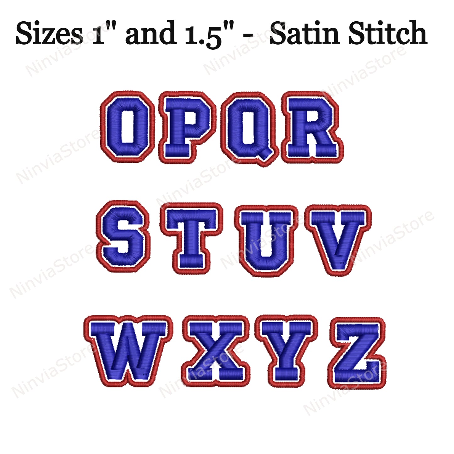 2 Color College Machine Embroidery Font, Varsity BX Font, PE font, Monogram Alphabet Embroidery Designs