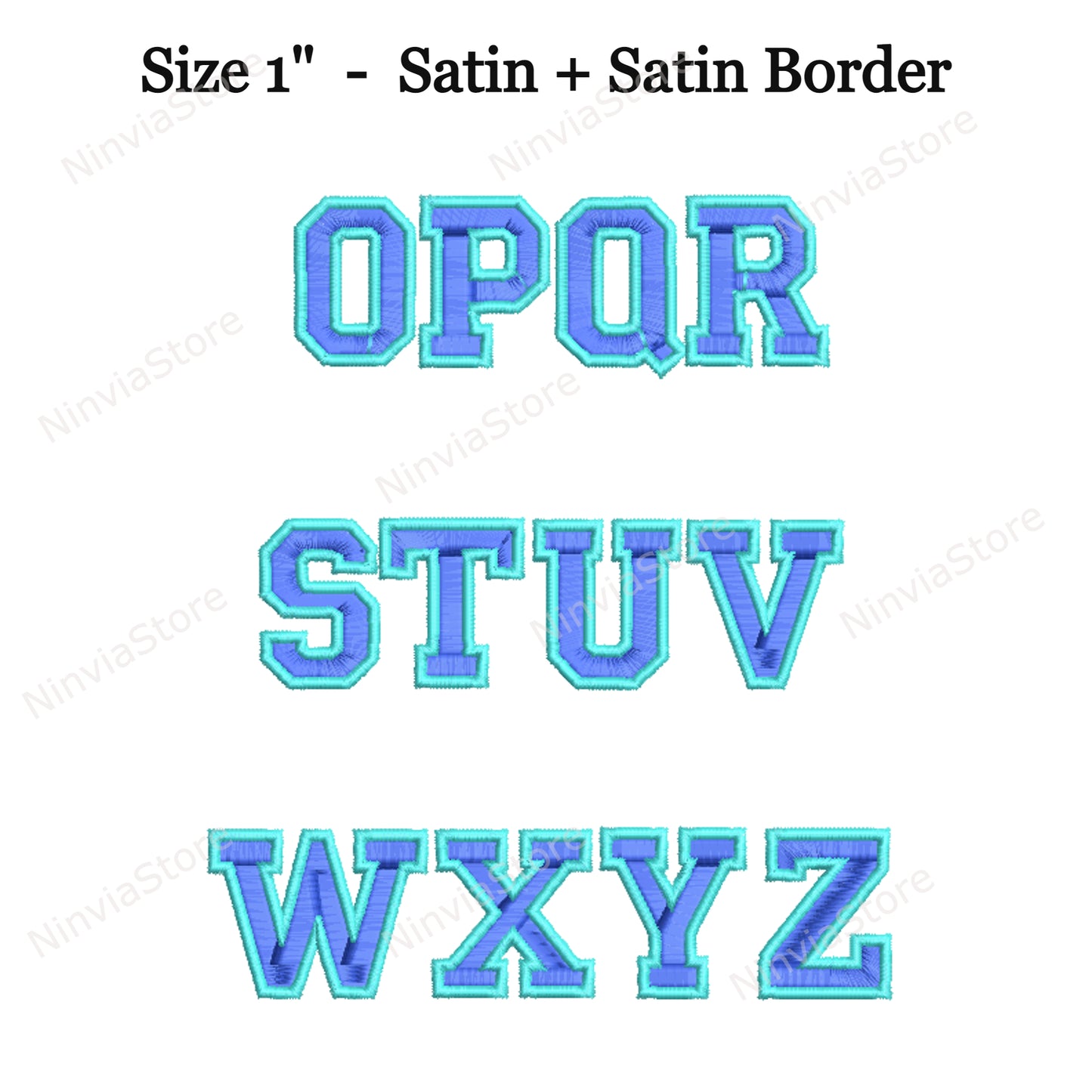 2 Color College Machine Embroidery Font, BX Font, PE font, Monogram Alphabet Embroidery Designs