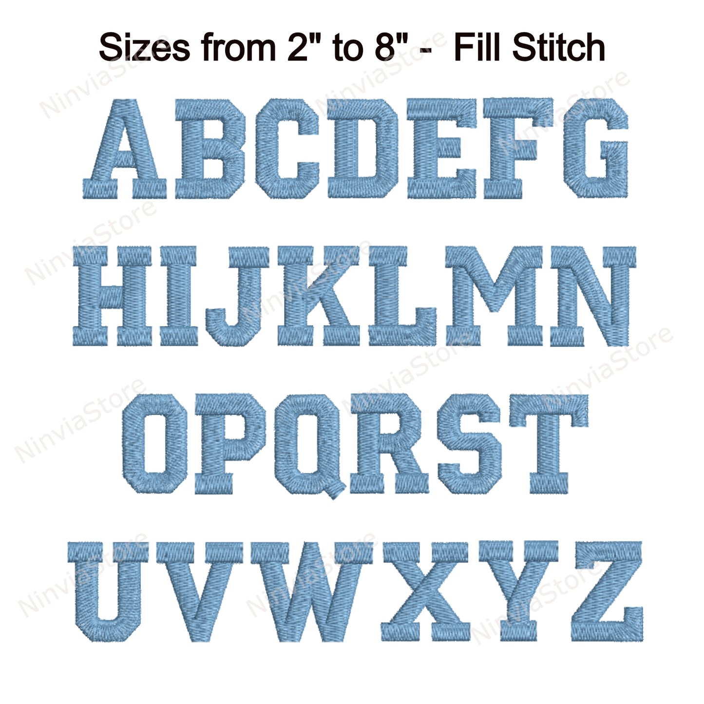 College Machine Embroidery Font, 15 sizes, 8 formats, BX Font, PE font, Monogram Alphabet Embroidery Designs