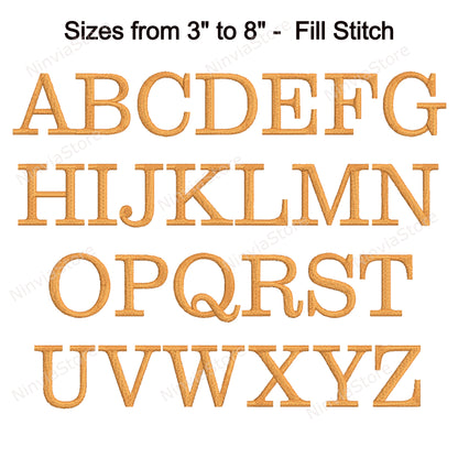 Creative Machine Embroidery Font, 15 sizes, 8 formats, BX Font, PE font, Monogram Alphabet Embroidery Designs