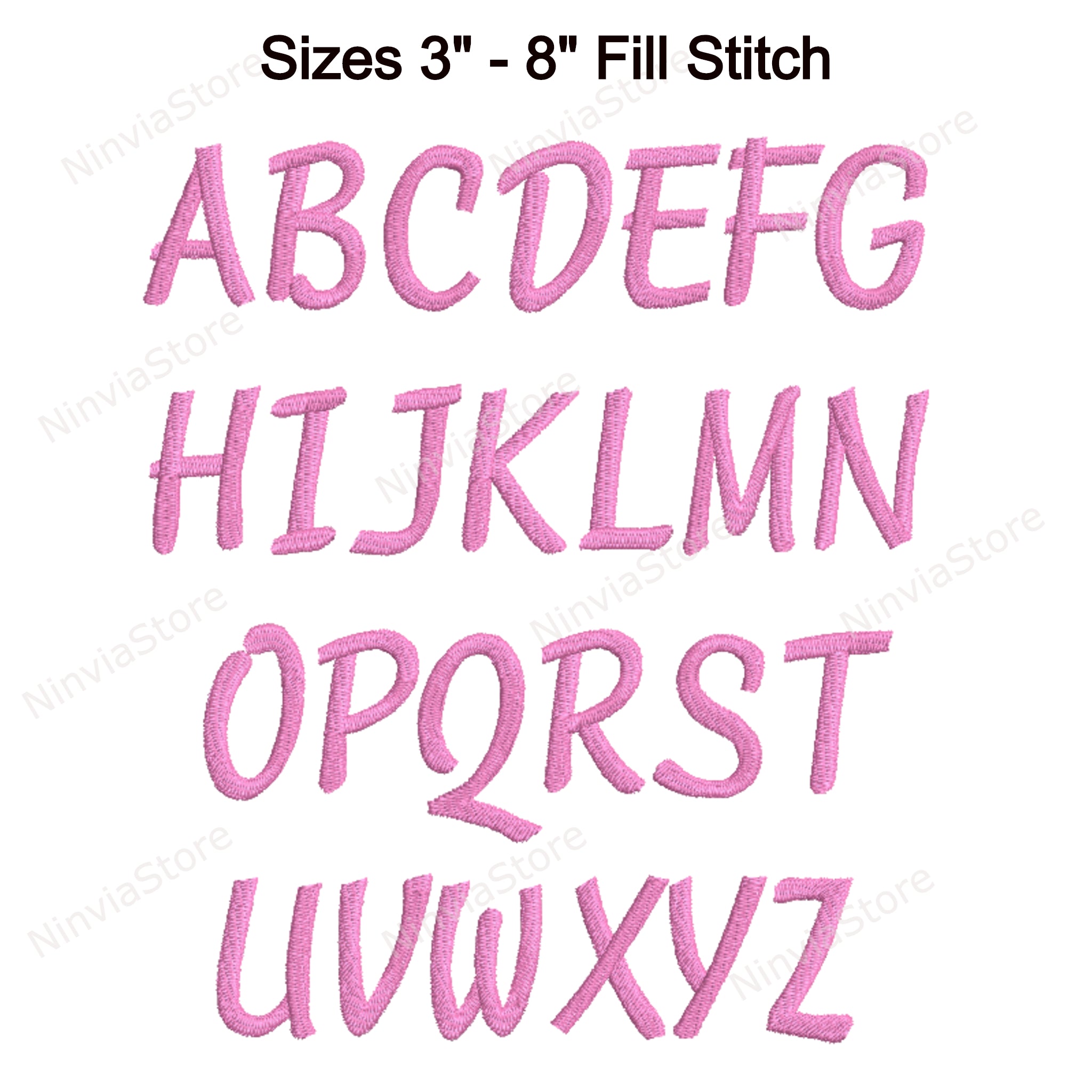 Cursive Script Machine Embroidery Font, Alphabet Embroidery Designs ...