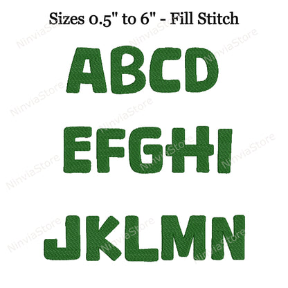 Dino's Machine Embroidery Font, 15 sizes, 8 formats, BX Font, PE font, Dinosaur Alphabet Embroidery Design