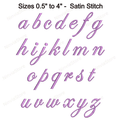 Edwardian Script Machine Embroidery Font, 14 sizes, 8 formats, BX Font, PE font, Monogram Alphabet Embroidery Designs