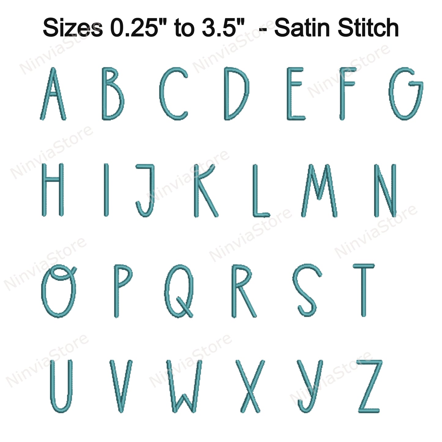 Farmhouse Machine Embroidery Font, 18 sizes, 8 formats, BX Font, PE font, Monogram Alphabet Embroidery Design