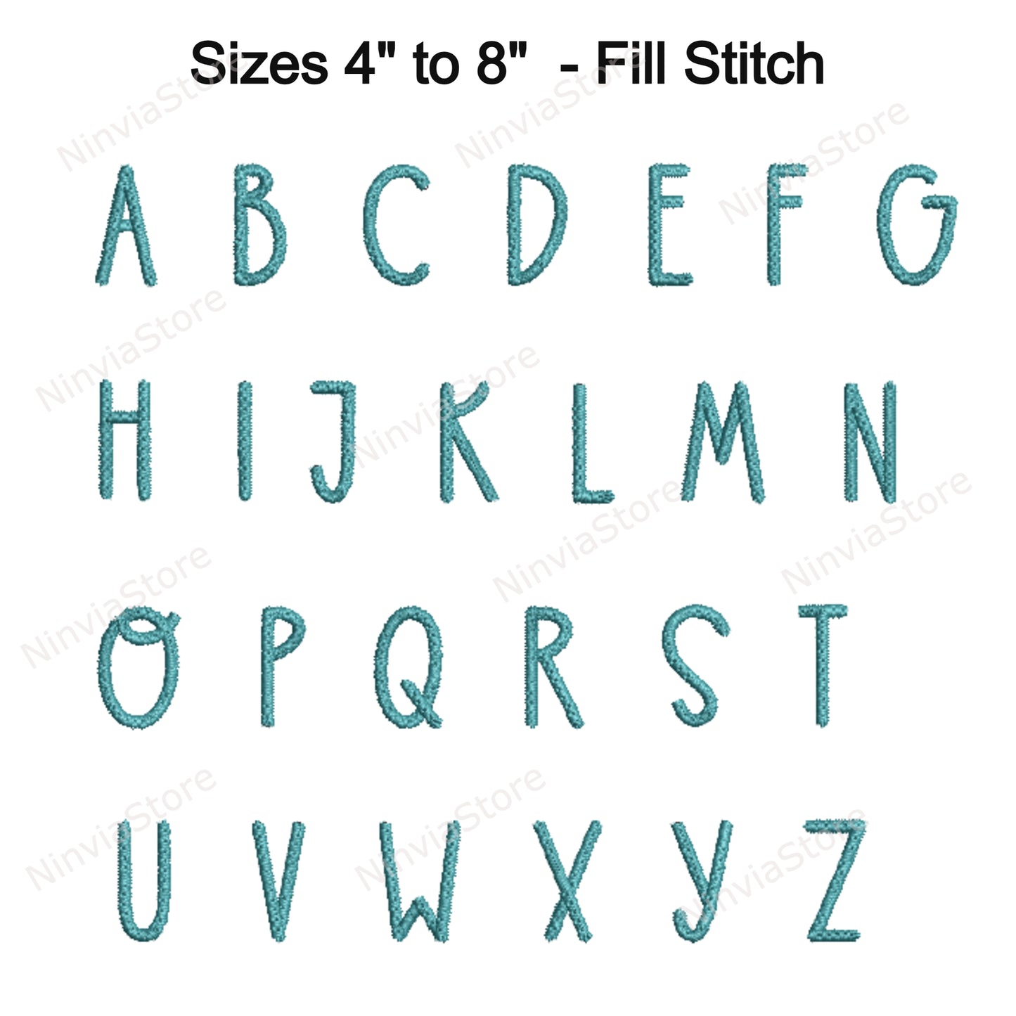 Farmhouse Machine Embroidery Font, 18 sizes, 8 formats, BX Font, PE font, Monogram Alphabet Embroidery Design