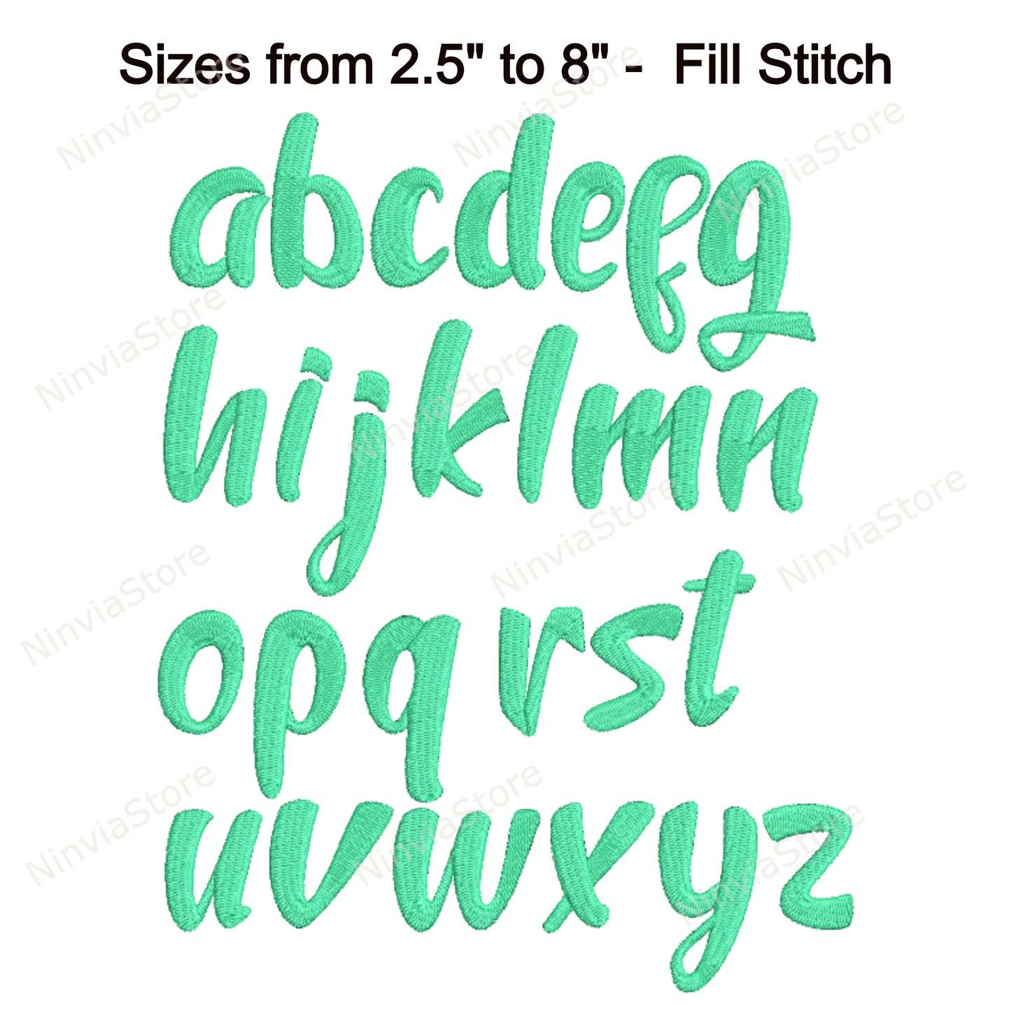 Fionnuala Script Machine Embroidery Font, 12 sizes, 8 formats, BX Font, PE font, Monogram Alphabet Embroidery Designs