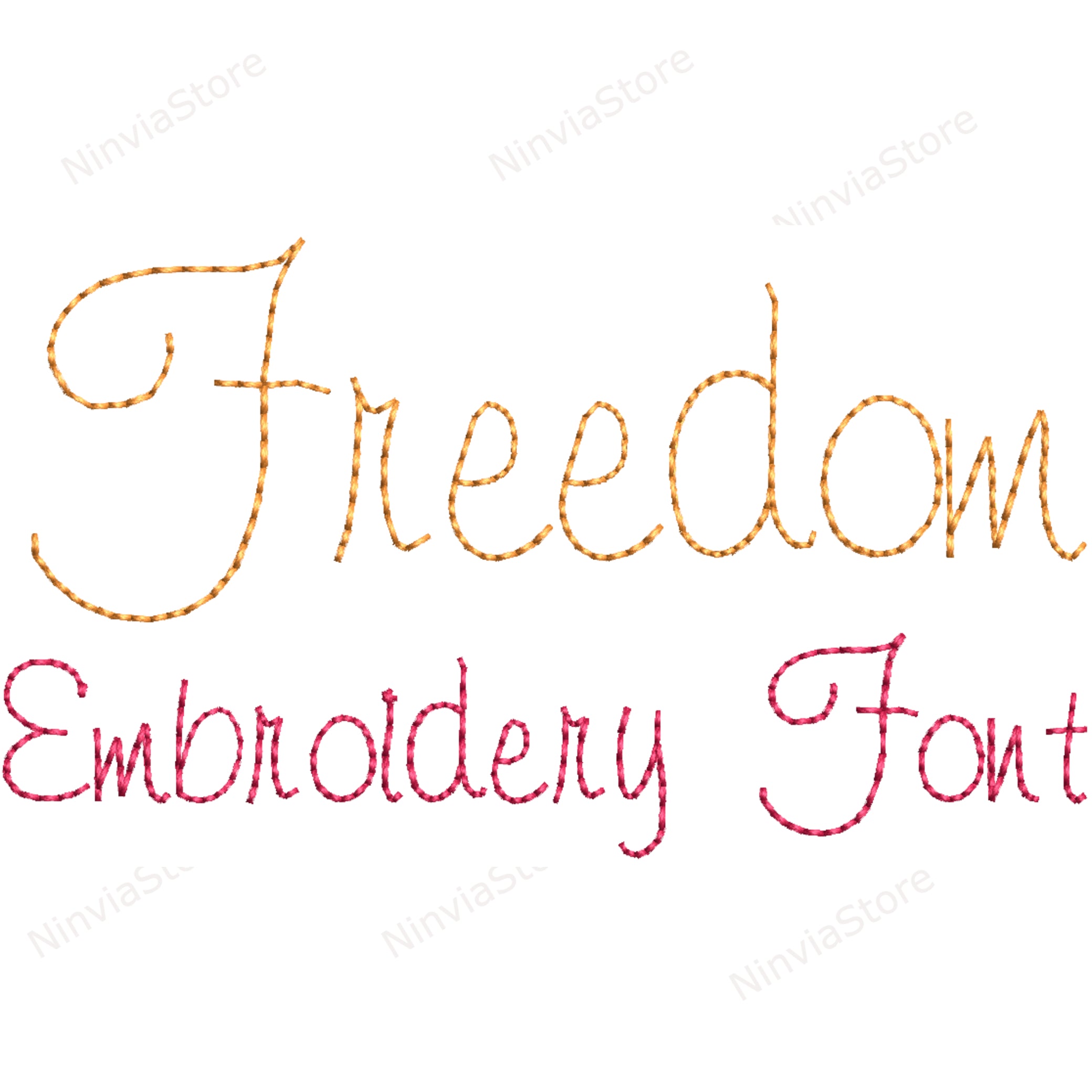 Freedom Bean Stitch Machine Embroidery Font, Run stitch script font bx ...