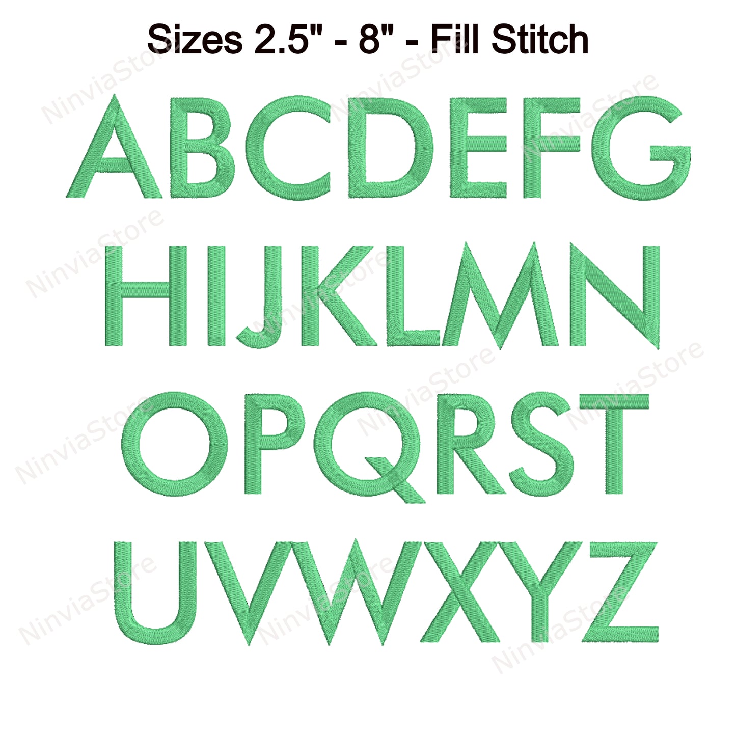 Futura Bold Machine Embroidery Font, 15 tailles, 8 formats, police BX, police PE, Monogram Alphabet Broderie Designs