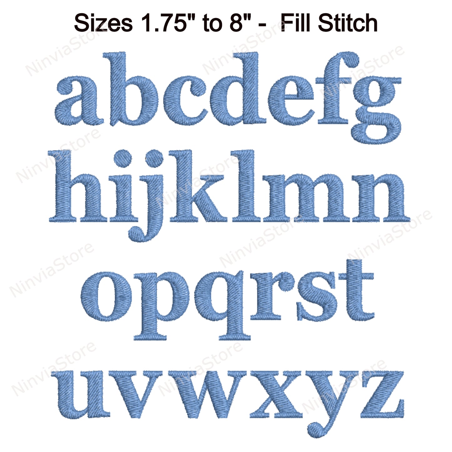 Georgia Bold Machine Embroidery Font, 15 sizes, 8 formats, BX Font, PE font, Monogram Alphabet Embroidery Designs