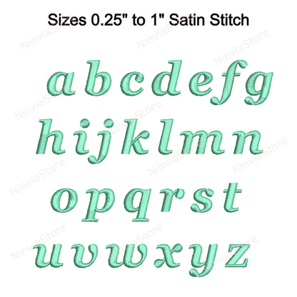 Georgia Bold Italic Machine Embroidery Font, 15 sizes, 8 formats, BX Font, PE font, Monogram Alphabet Embroidery Designs