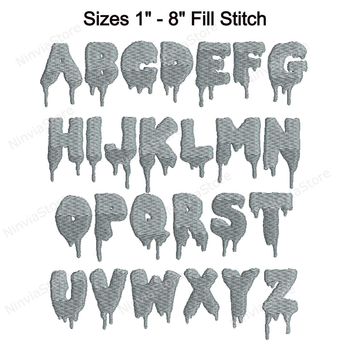 Ghost House Maschinenstickschrift, 12 Größen, 8 Formate, Halloween BX Schriftart, PE Schriftart, Monogramm Alphabet Stickmotive