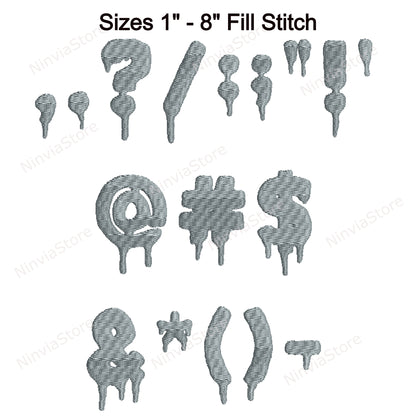 Ghost House Machine Embroidery Font, 12 sizes, 8 formats, Halloween BX Font, PE font, Monogram Alphabet Embroidery Designs