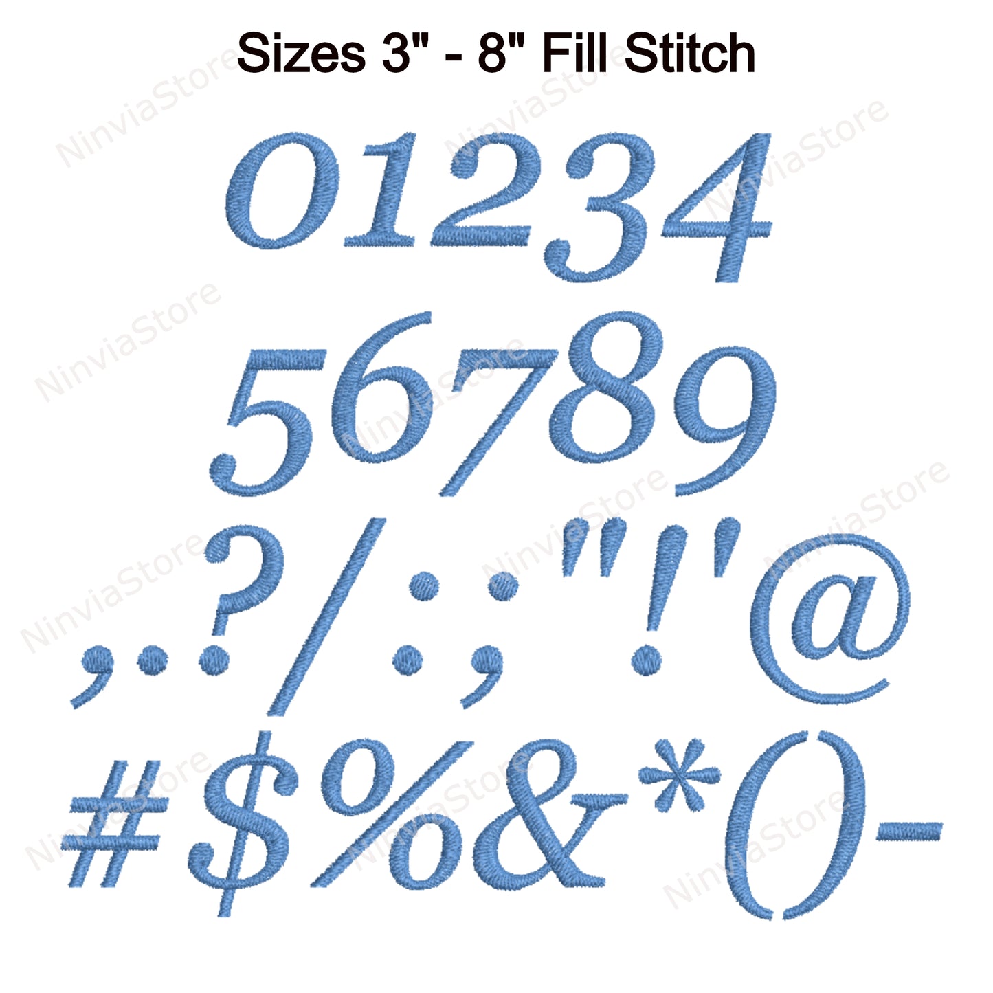 Georgia Italic Machine Embroidery Font, 15 tailles, 8 formats, police BX, police PE, Monogram Alphabet Broderie Designs