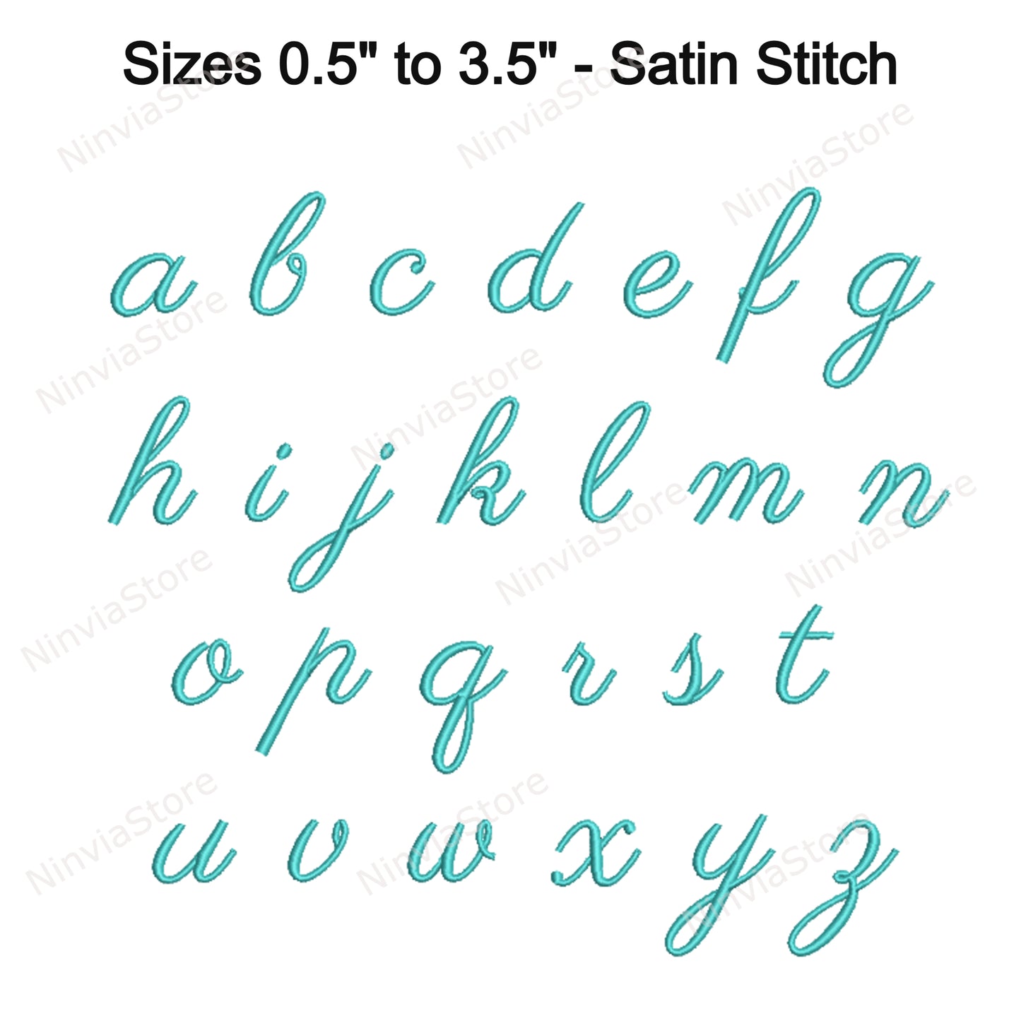 Quany Script Maschinenstickschrift, 15 Größen, 8 Formate, BX-Schriftart, PE-Schriftart, Monogramm-Alphabet-Stickmotive