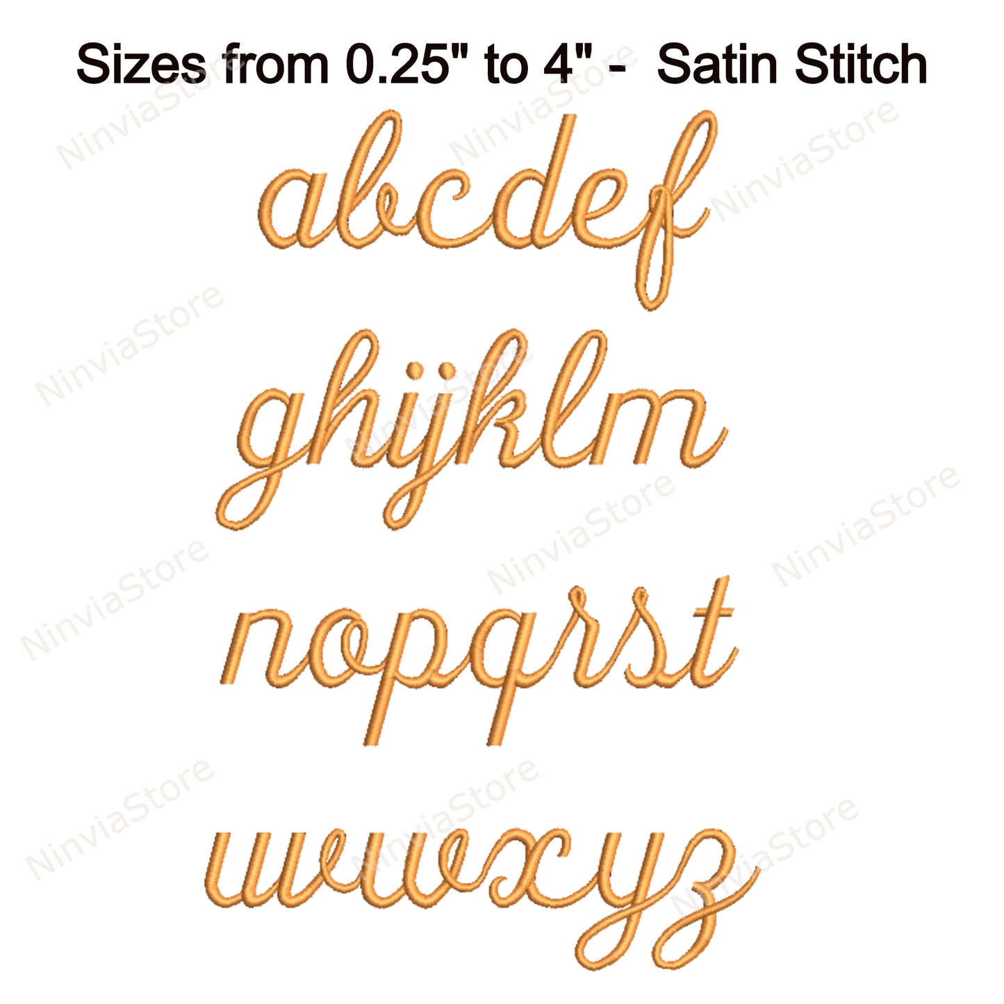 Handy Script Machine Embroidery Font, 12 sizes, 8 formats, BX Font, Cursive PE font, Monogram Alphabet Embroidery Designs