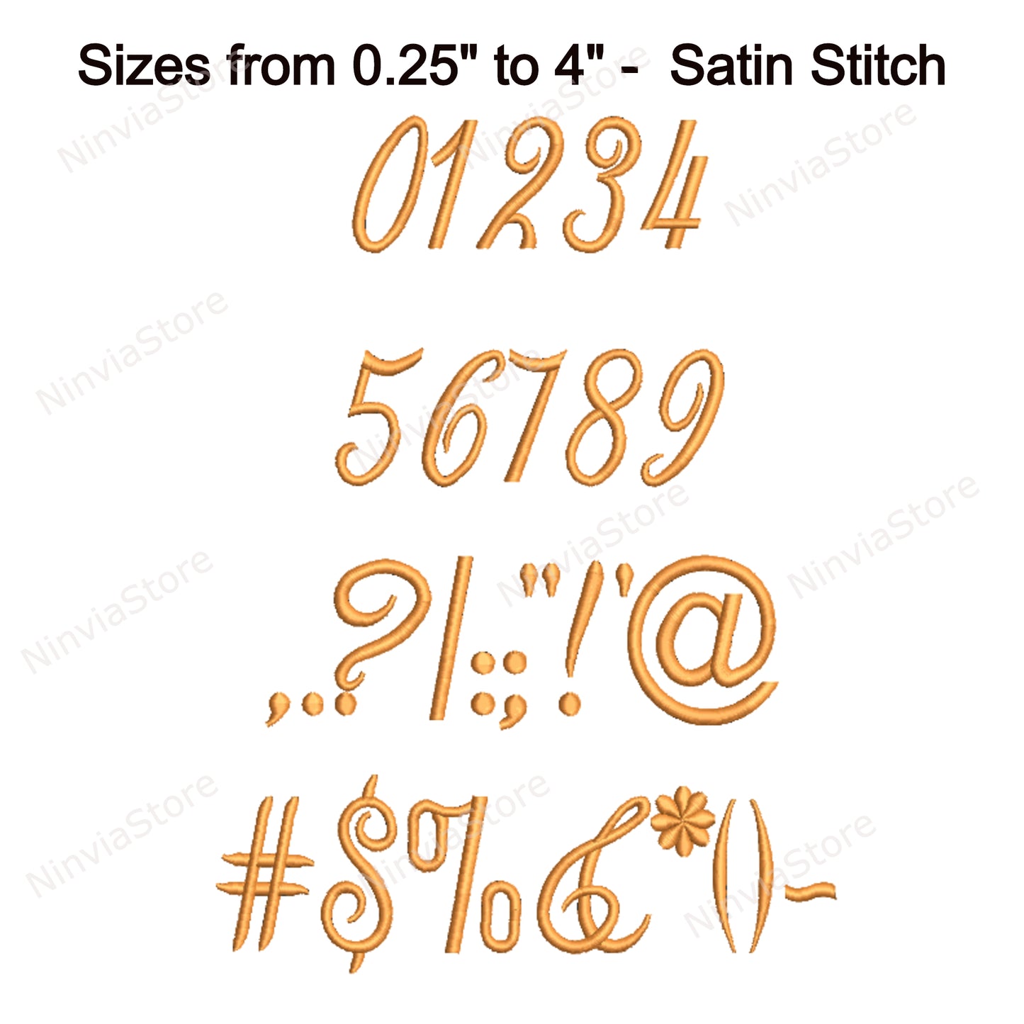 Handy Script Machine Embroidery Font, 12 sizes, 8 formats, BX Font, Cursive PE font, Monogram Alphabet Embroidery Designs