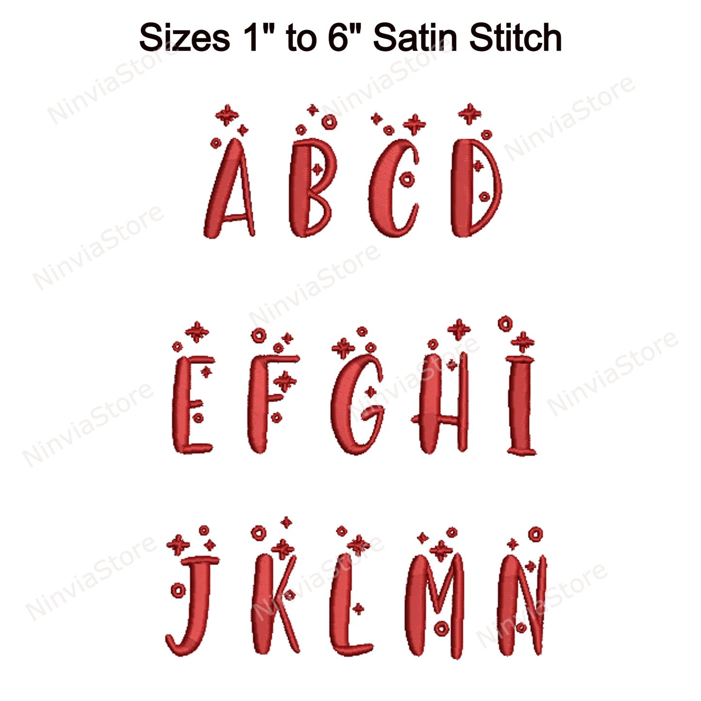 Holly and Berries Machine Embroidery Font, 10 sizes, 8 formats, Christmas BX Font, PE font, Monogram Alphabet Embroidery Designs