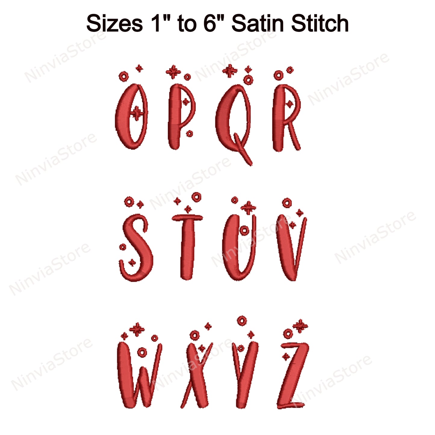 Holly and Berries Machine Embroidery Font, 10 sizes, 8 formats, Christmas BX Font, PE font, Monogram Alphabet Embroidery Designs