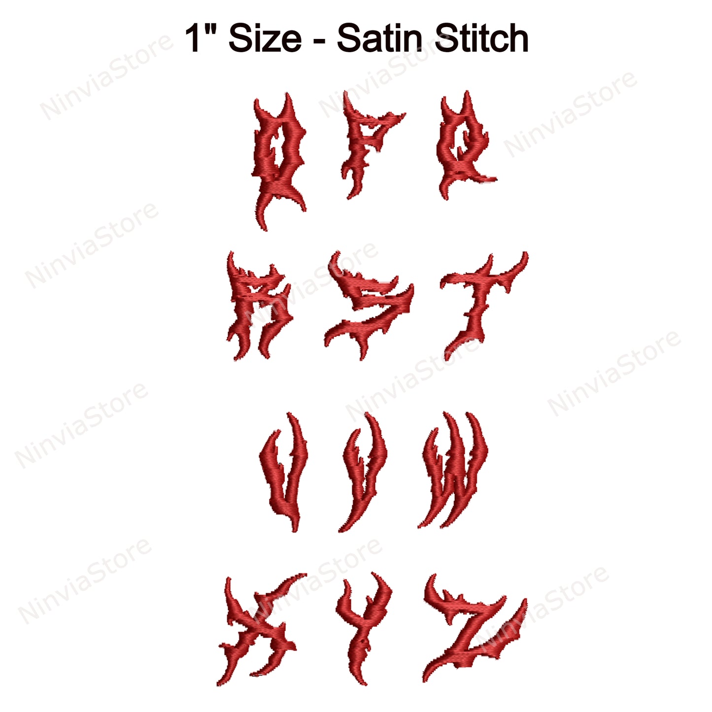 Hot Fire Machine Embroidery Font, 12 sizes, 8 formats, Halloween BX Font, PE font, Monogram Alphabet Embroidery Designs