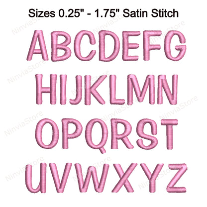 Impress Machine Embroidery Font, 15 sizes, 8 formats, BX Font, PE font, Monogram Alphabet Embroidery Designs