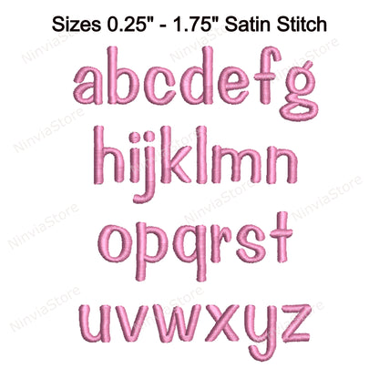 Impress Machine Embroidery Font, 15 sizes, 8 formats, BX Font, PE font, Monogram Alphabet Embroidery Designs