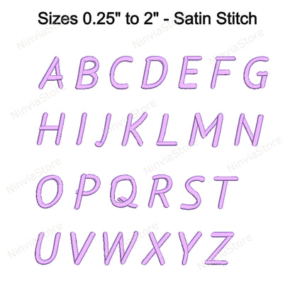 Kristen Bold Machine Embroidery Font, 15 sizes, 8 formats, BX Font, PE font, Monogram Alphabet Embroidery Designs