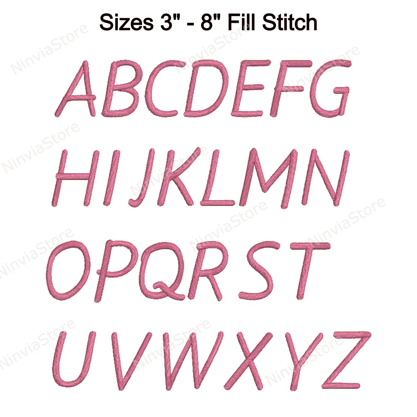 Kristen Script Machine Embroidery Font, 15 tailles, 8 formats, police BX, police PE, Monogram Alphabet Broderie Designs