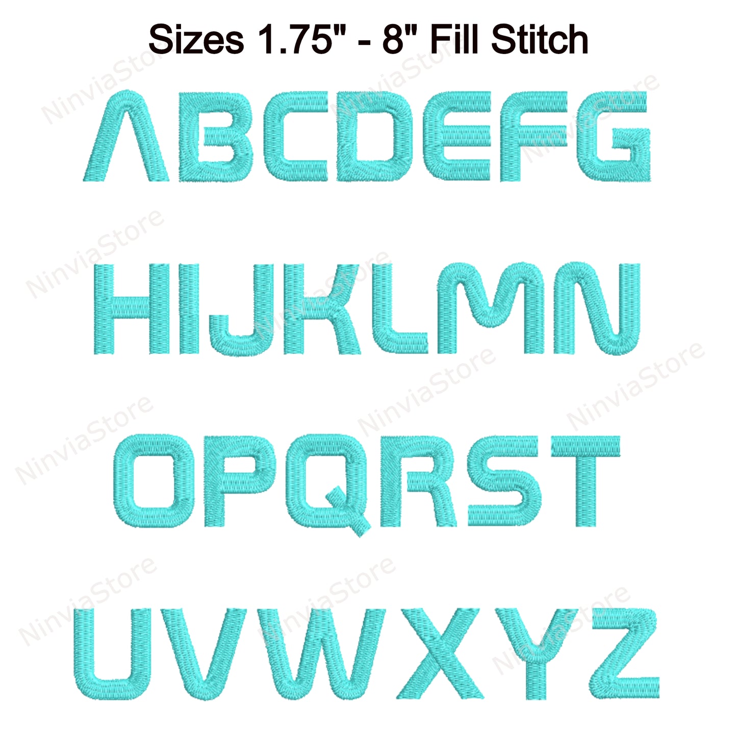 Laser Machine Embroidery Font, 15 sizes, 8 formats, BX Font, PE font, Monogram Alphabet Embroidery Designs