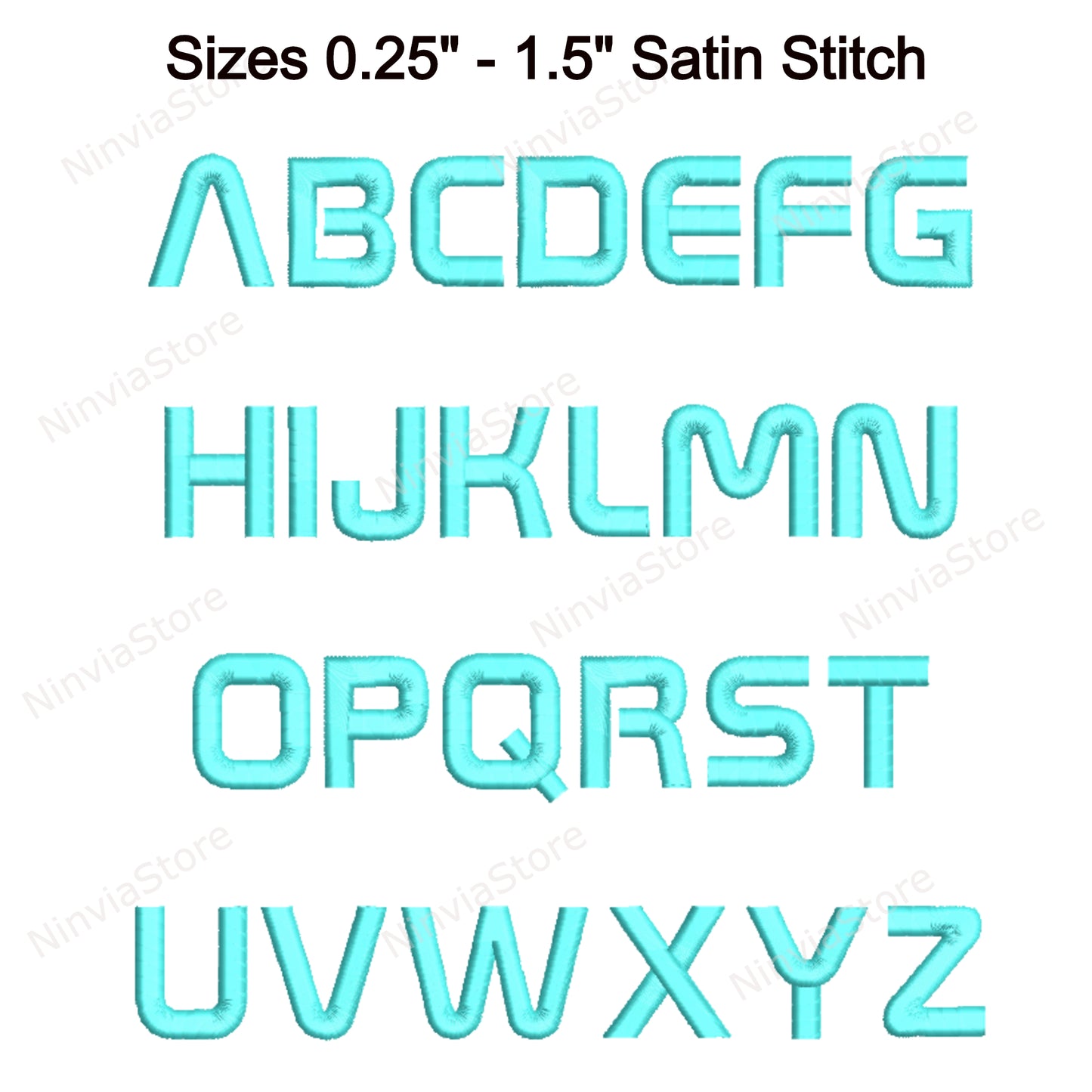 Laser Machine Embroidery Font, 15 sizes, 8 formats, BX Font, PE font, Monogram Alphabet Embroidery Designs