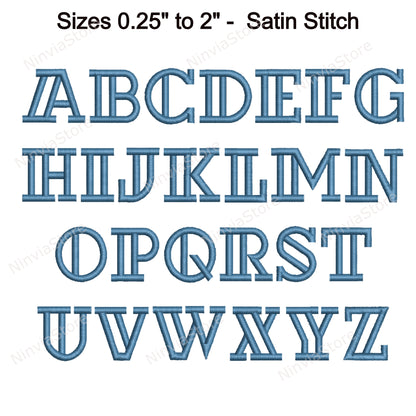 Lattice Machine Embroidery Font, 15 sizes, 8 formats, BX Font, PE font, Monogram Alphabet Embroidery Designs