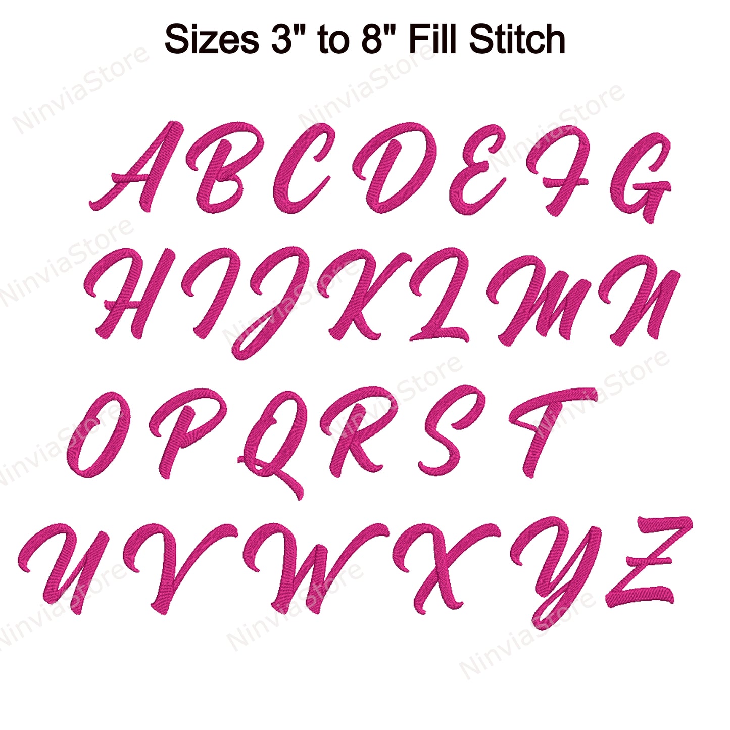 Madam Script Machine Embroidery Font, 15 sizes, 8 formats, BX Font, PE font, Monogram Alphabet Embroidery Designs