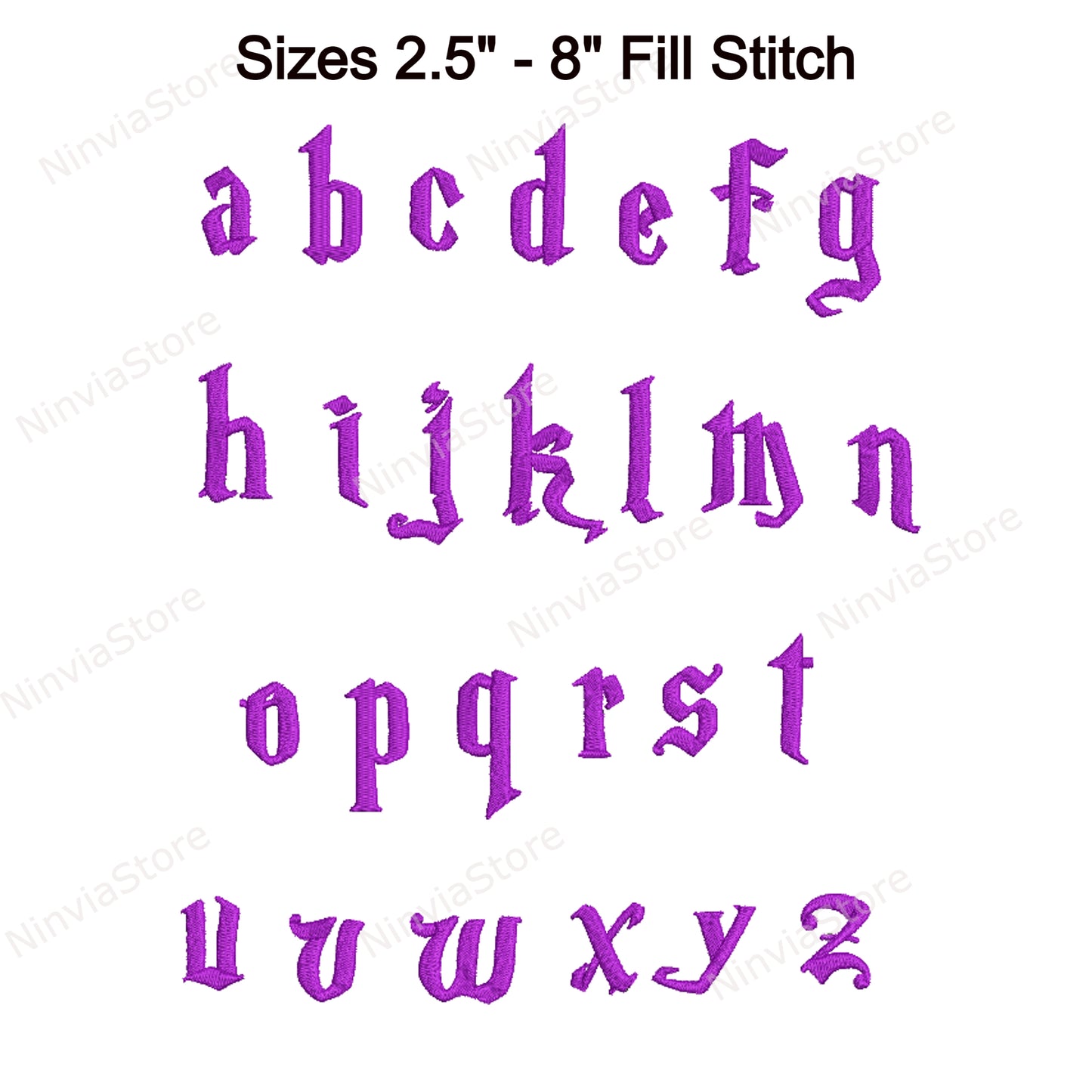 Magical Machine Embroidery Font, 14 sizes, 8 formats, Halloween BX Font, PE font, Monogram Alphabet Embroidery Designs