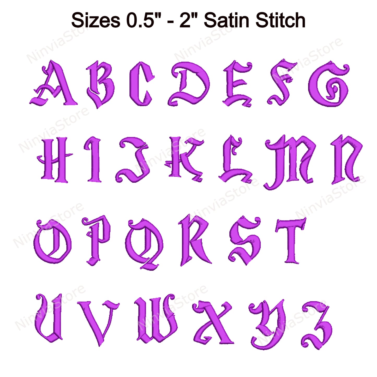 Magical Machine Embroidery Font, 14 sizes, 8 formats, Halloween BX Font, PE font, Monogram Alphabet Embroidery Designs