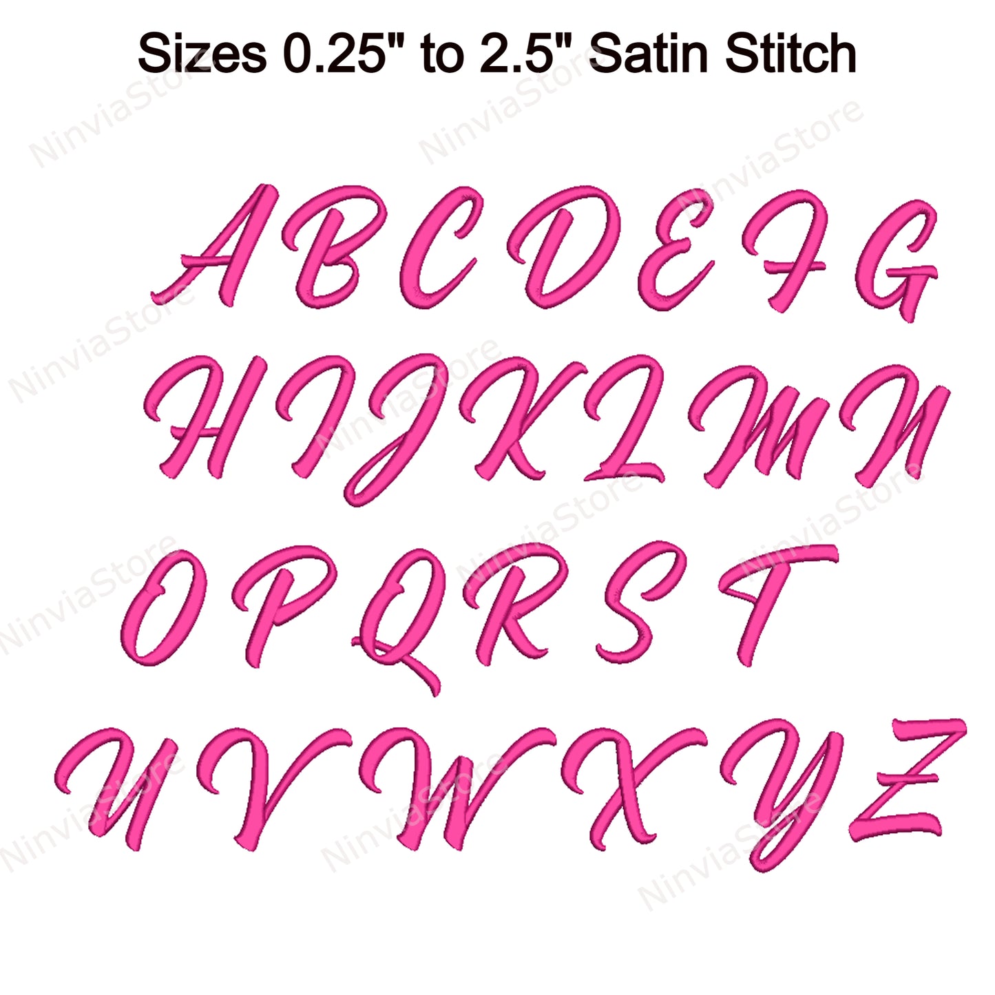 Madam Script Machine Embroidery Font, 15 sizes, 8 formats, BX Font, PE font, Monogram Alphabet Embroidery Designs