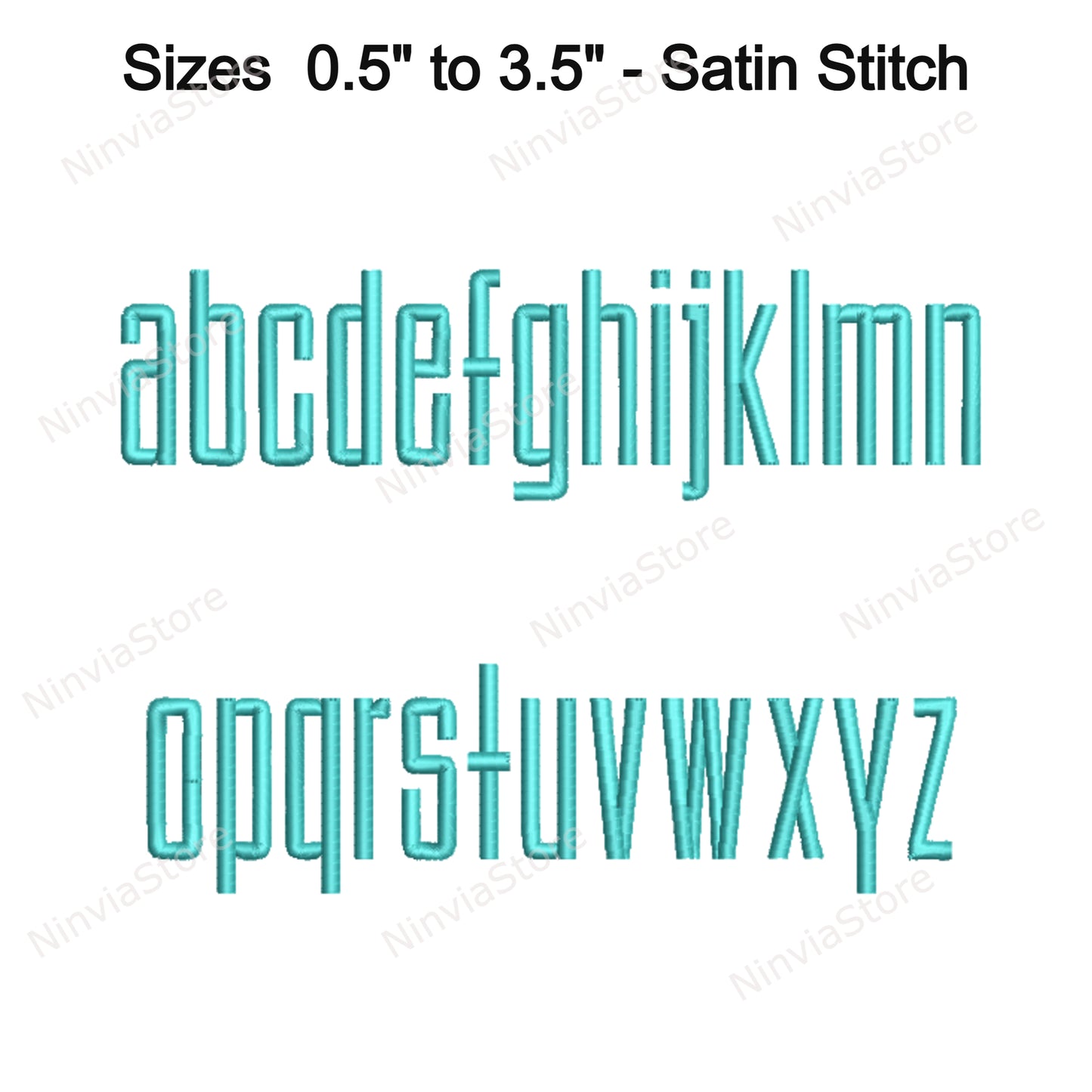 Dünne Block-Maschinenstickschrift, 15 Größen, 8 Formate, BX-Schriftart, PE-Schriftart, Monogramm-Alphabet-Stickmotive