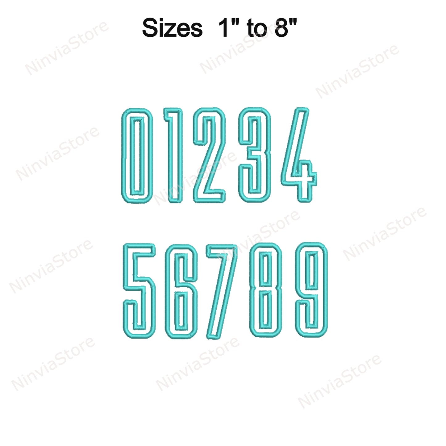 Dünne Block-Maschinenstickschrift, 15 Größen, 8 Formate, BX-Schriftart, PE-Schriftart, Monogramm-Alphabet-Stickmotive