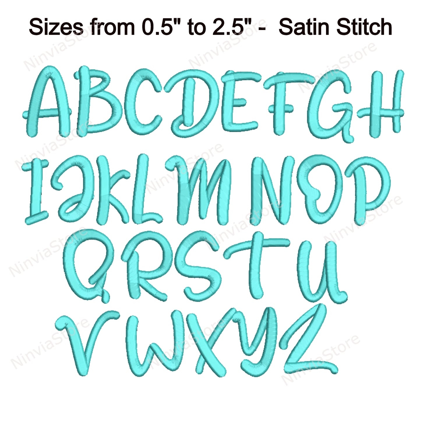 Miracle Script Machine Embroidery Font, 11 sizes, 8 formats, BX Font, PE font, Monogram Alphabet Embroidery Designs