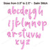 Miracle Script Machine Embroidery Font, Alphabet Embroidery Designs ...
