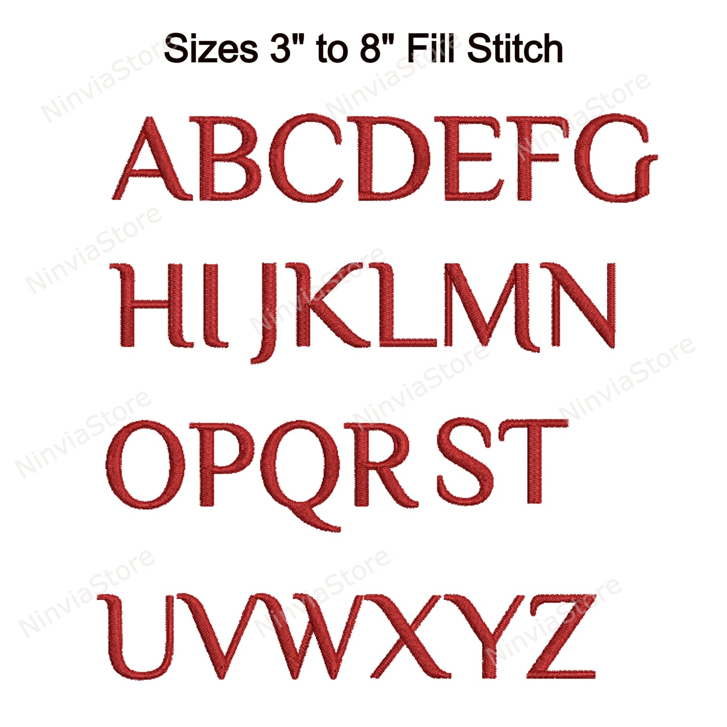 Mrs.Margush Machine Embroidery Font, 15 sizes, 8 formats, BX Font, PE font, Monogram Alphabet Embroidery Designs