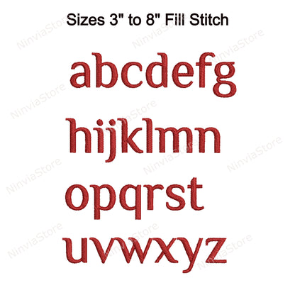 Mrs.Margush Machine Embroidery Font, 15 sizes, 8 formats, BX Font, PE font, Monogram Alphabet Embroidery Designs