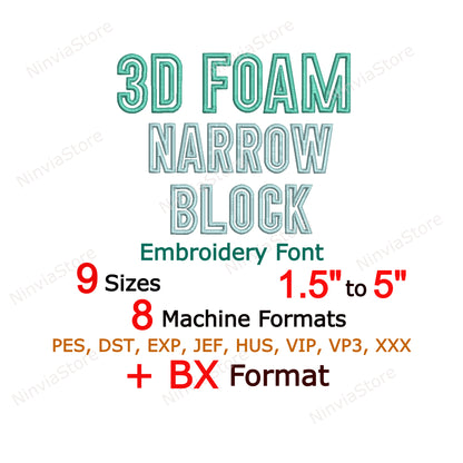 Bloc de police de broderie machine, 15 tailles, 8 formats, police BX, police PE, motifs de broderie Monogram Alphabet