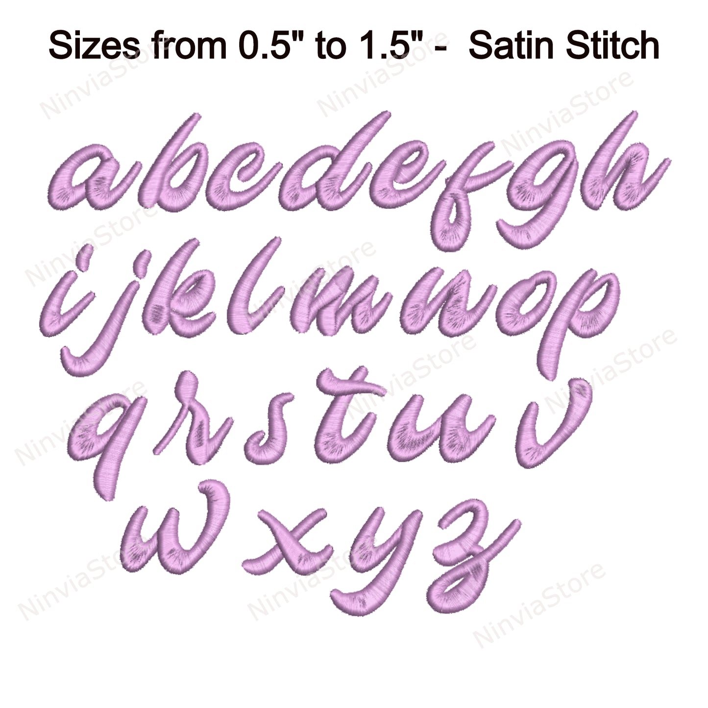 Oliver Script Machine Embroidery Font, 11 sizes, 8 formats, BX Font, PE font, Monogram Alphabet Embroidery Designs