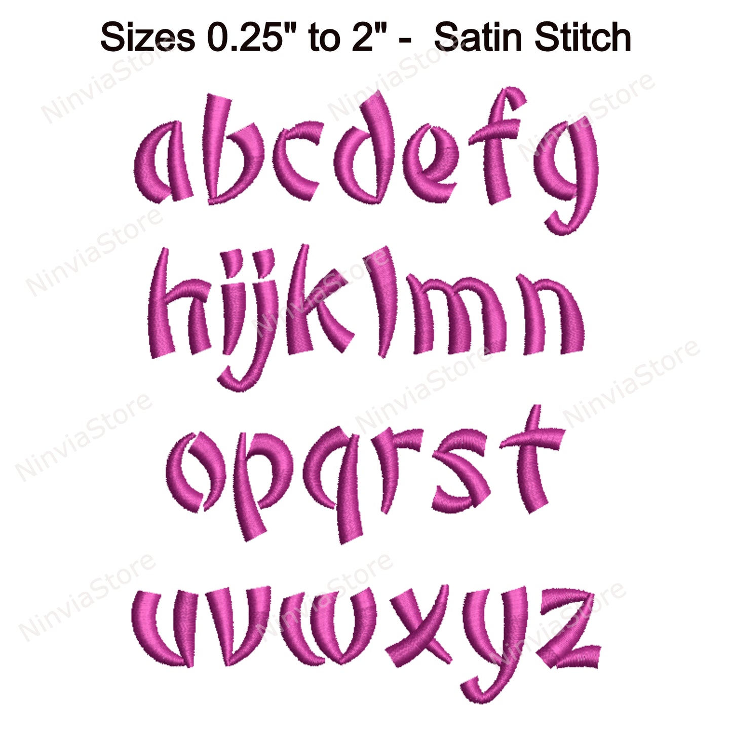 Oriental Machine Embroidery Font, 15 sizes, 8 formats, BX Font, PE font, Monogram Alphabet Embroidery Designs