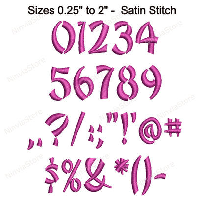 Oriental Machine Embroidery Font, 15 sizes, 8 formats, BX Font, PE font, Monogram Alphabet Embroidery Designs