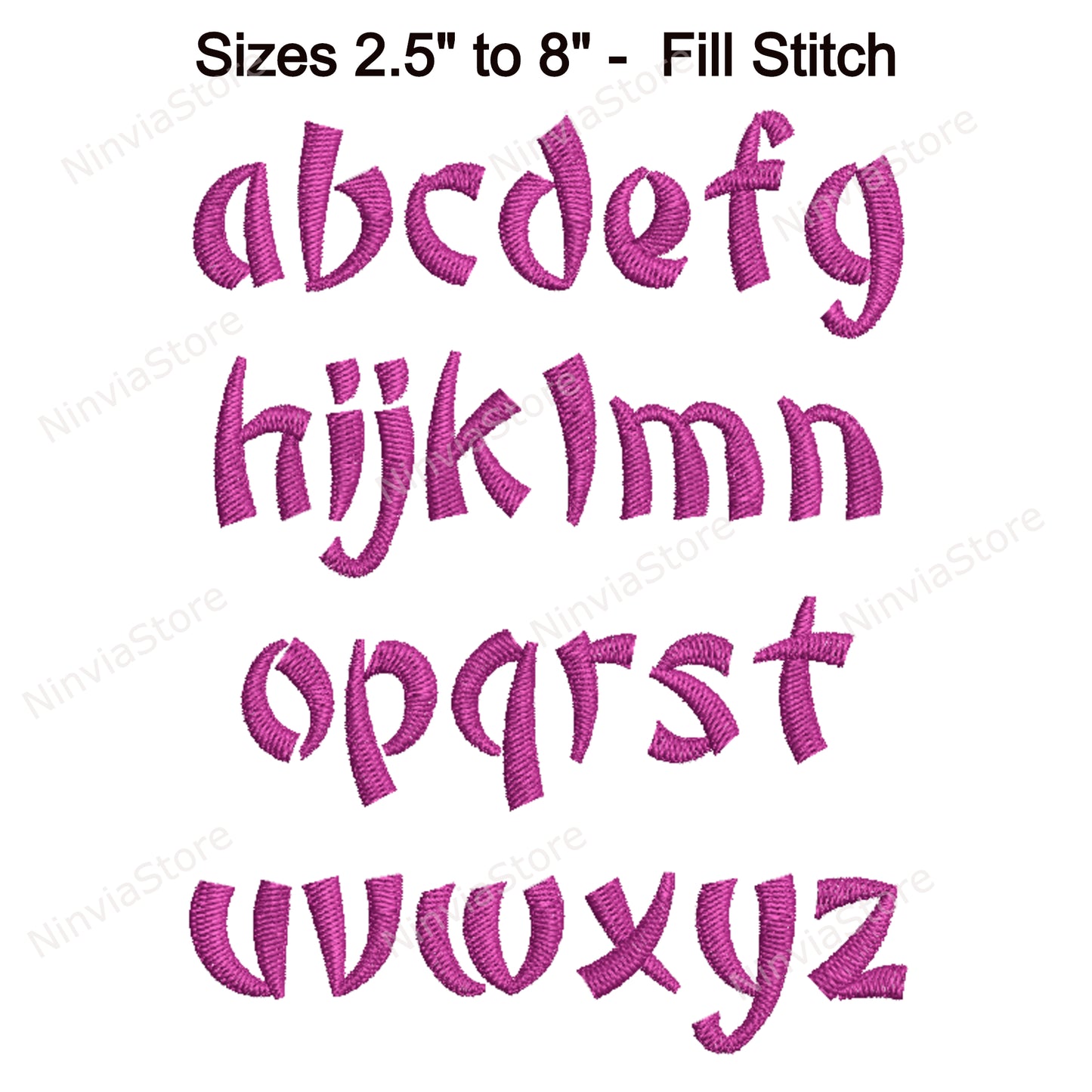 Oriental Machine Embroidery Font, 15 sizes, 8 formats, BX Font, PE font, Monogram Alphabet Embroidery Designs