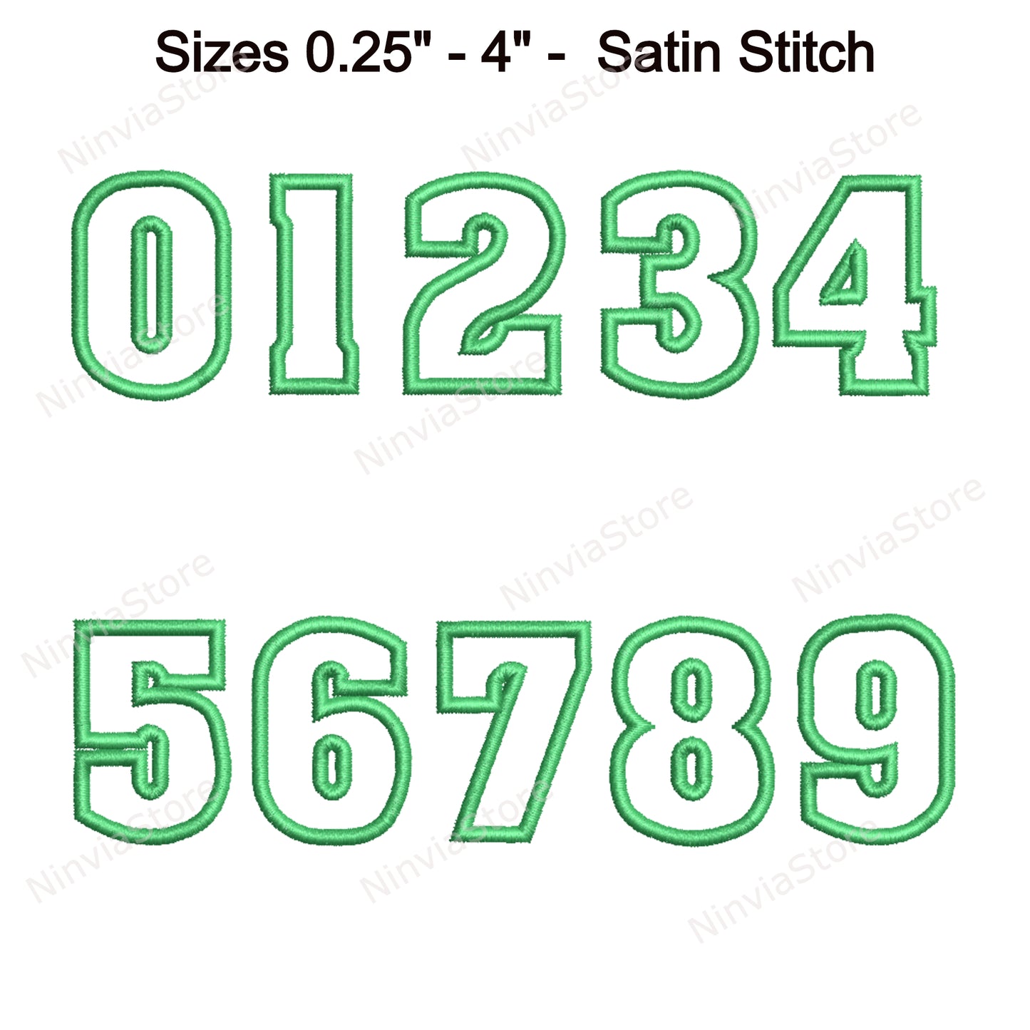 Satin Outline Machine Embroidery Font, 15 sizes, 8 formats, BX Font, PE font, Monogram Alphabet Embroidery Design