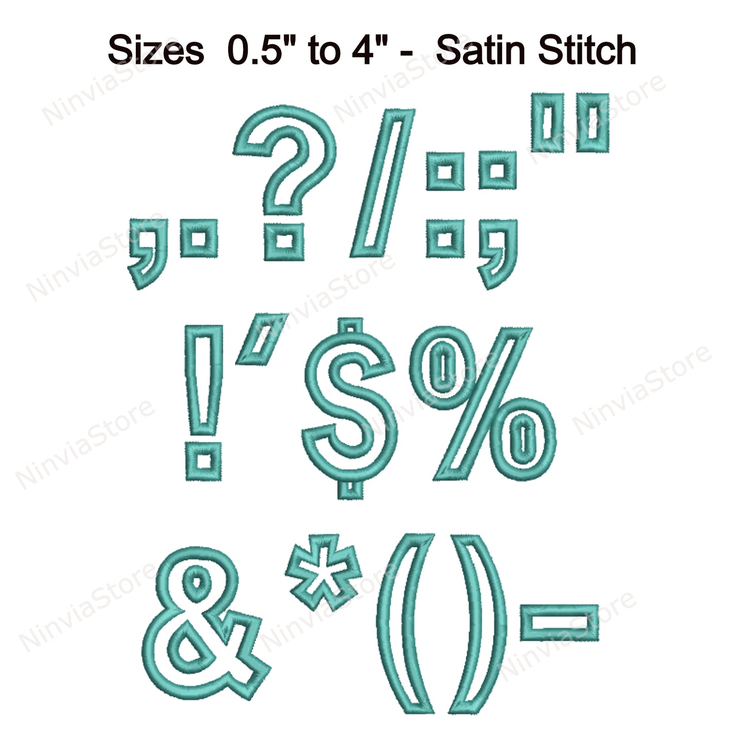 Outline Block Machine Embroidery Font, 14 sizes, 8 formats, BX Font, PE font, Monogram Alphabet Embroidery Design