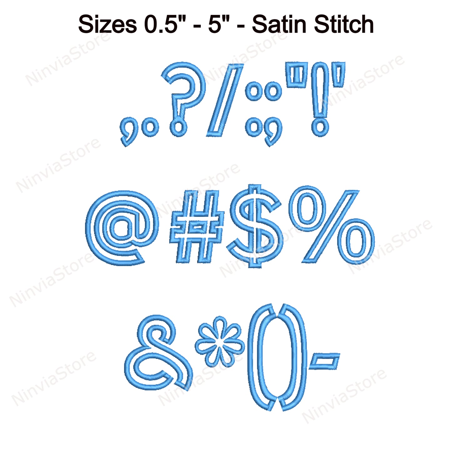 Block Outline Machine Embroidery Font, 14 sizes, 8 formats, BX Font, PE font, Monogram Alphabet Embroidery Designs